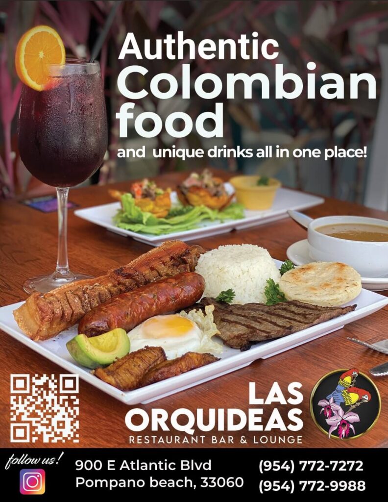 Las Orquídeas Restaurant, Authentic Colombian food